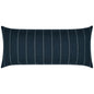 Outdoor Malibu Lumbar Pillow - Indigo-Outdoor Pillows-D.V. Kap-LOOMLAN