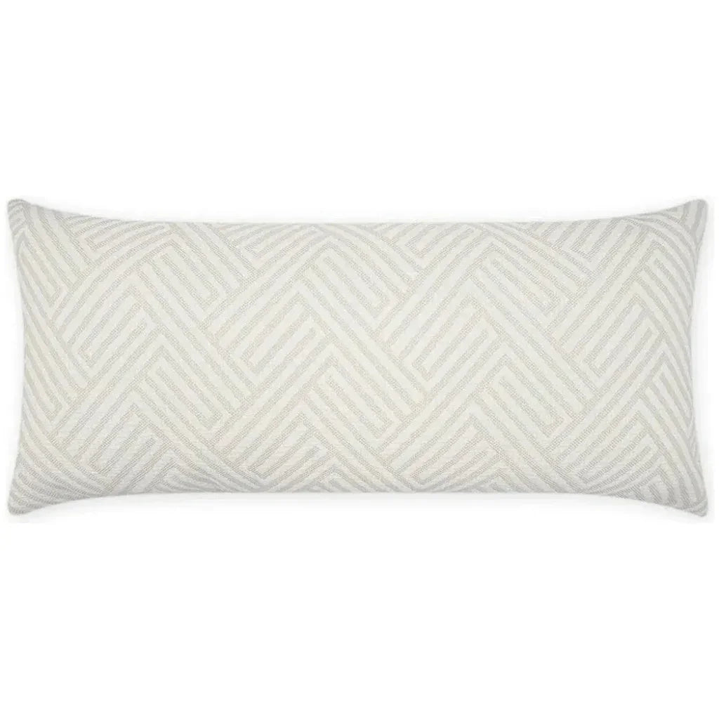 Outdoor Mandros Lumbar Pillow - Ivory-Outdoor Pillows-D.V. Kap-LOOMLAN