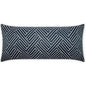 Outdoor Mandros Lumbar Pillow - Navy-Outdoor Pillows-D.V. Kap-LOOMLAN
