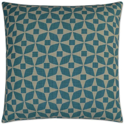 Outdoor Marquee Pillow - Turquoise-Outdoor Pillows-D.V. Kap-LOOMLAN