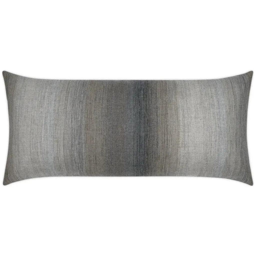 Outdoor Meditate Lumbar Pillow - Fog-Outdoor Pillows-D.V. Kap-LOOMLAN