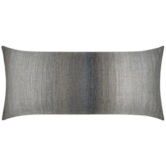Outdoor Meditate Lumbar Pillow - Fog-Outdoor Pillows-D.V. Kap-LOOMLAN