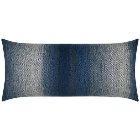 Outdoor Meditate Lumbar Pillow - Indigo-Outdoor Pillows-D.V. Kap-LOOMLAN