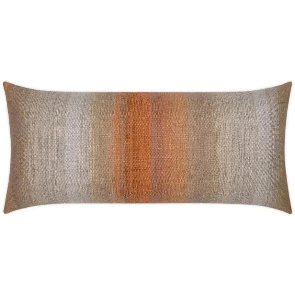 Outdoor Meditate Lumbar Pillow - Orange-Outdoor Pillows-D.V. Kap-LOOMLAN