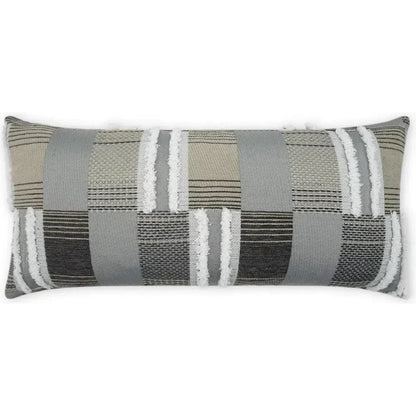 Outdoor Mickey Lumbar Pillow - Grey-Outdoor Pillows-D.V. Kap-LOOMLAN