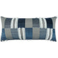 Outdoor Mickey Lumbar Pillow - Indigo-Outdoor Pillows-D.V. Kap-LOOMLAN