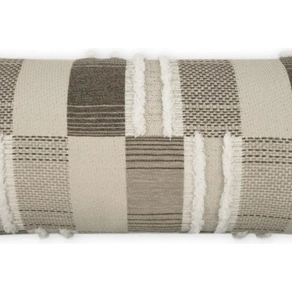 Outdoor Mickey Lumbar Pillow - Taupe-Outdoor Pillows-D.V. Kap-LOOMLAN