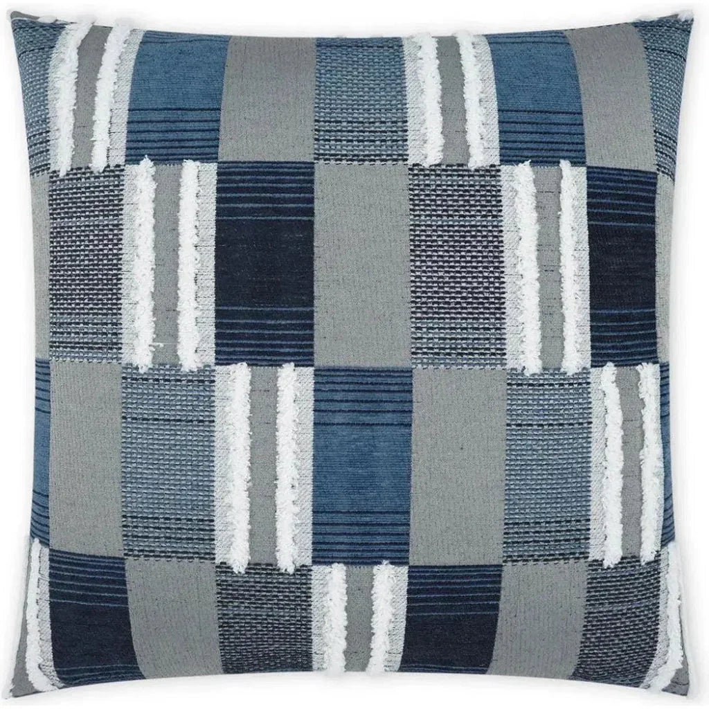 Outdoor Mickey Pillow - Indigo-Outdoor Pillows-D.V. Kap-LOOMLAN