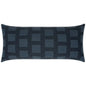 Outdoor Novara Lumbar Pillow - Indigo-Outdoor Pillows-D.V. Kap-LOOMLAN