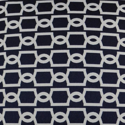 Outdoor Ocean Gate Lumbar Pillow - Navy-Outdoor Pillows-D.V. Kap-LOOMLAN