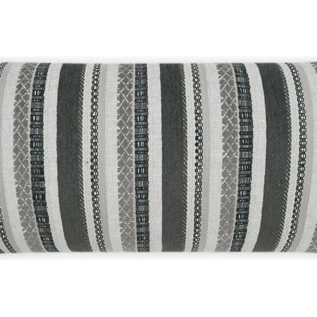 Outdoor Oriana Lumbar Pillow - Grey-Outdoor Pillows-D.V. Kap-LOOMLAN