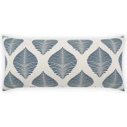 Outdoor Palmero Lumbar Pillow - Blue-Outdoor Pillows-D.V. Kap-LOOMLAN