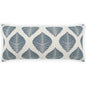 Outdoor Palmero Lumbar Pillow - Blue-Outdoor Pillows-D.V. Kap-LOOMLAN