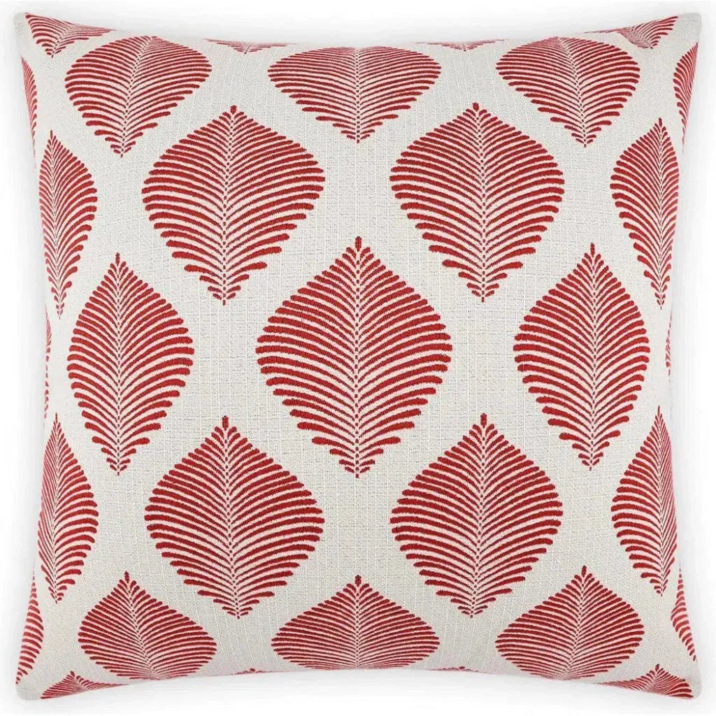 Outdoor Palmero Pillow - Red-Outdoor Pillows-D.V. Kap-LOOMLAN