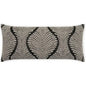 Outdoor Palmyra Lumbar Pillow - Black-Outdoor Pillows-D.V. Kap-LOOMLAN
