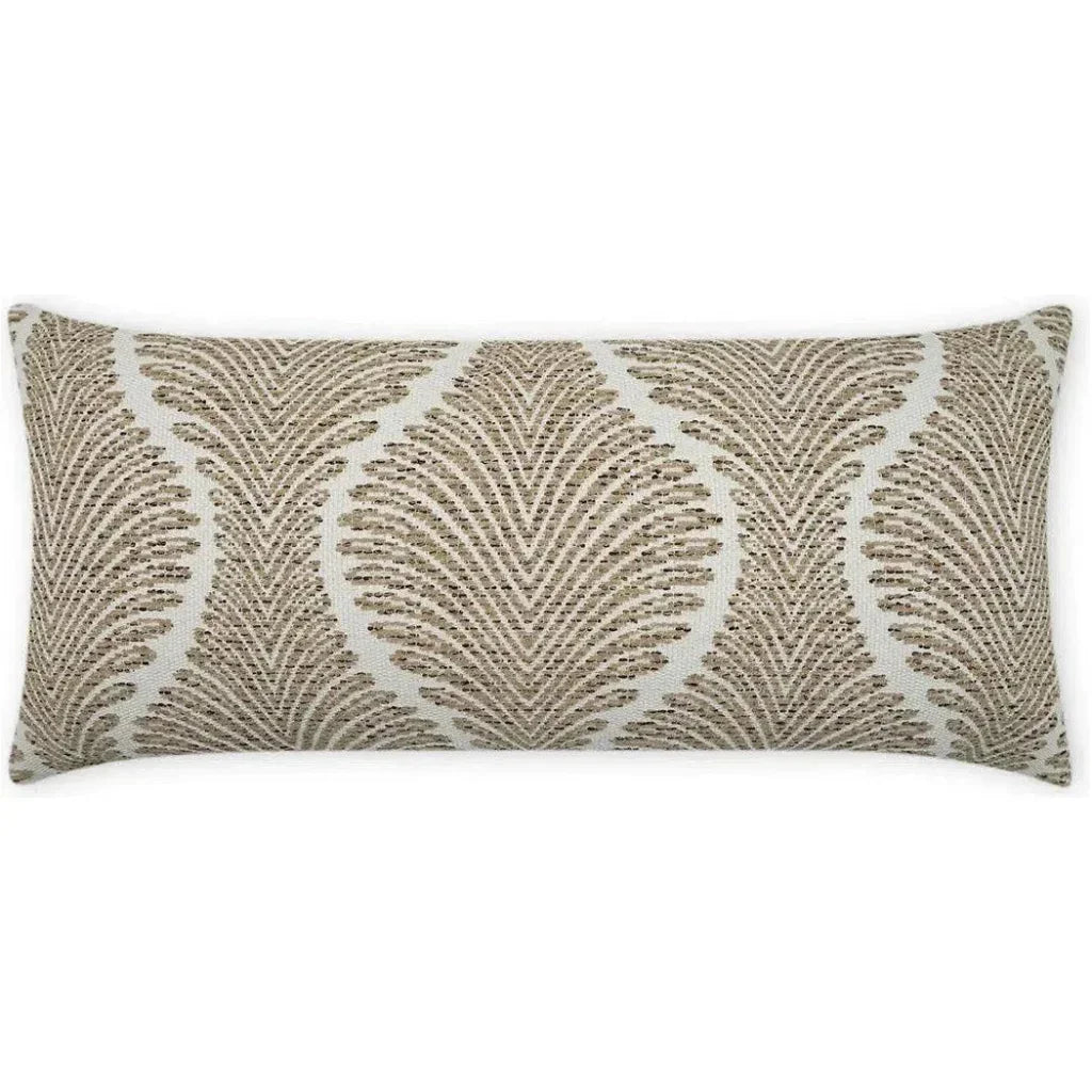 Outdoor Palmyra Lumbar Pillow - Taupe-Outdoor Pillows-D.V. Kap-LOOMLAN