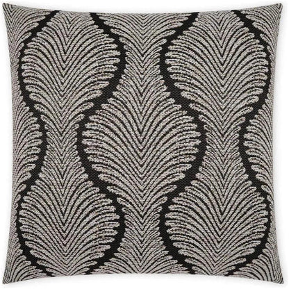 Outdoor Palmyra Pillow - Black-Outdoor Pillows-D.V. Kap-LOOMLAN