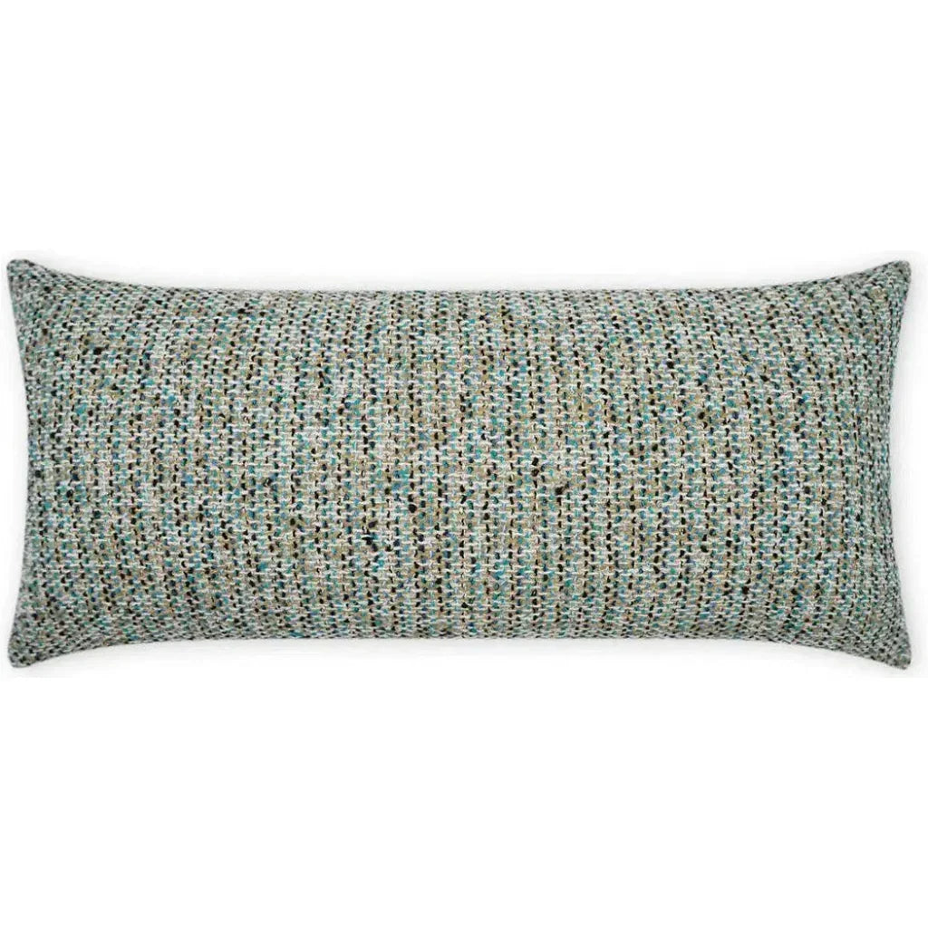 Outdoor Particle Lumbar Pillow - Blue-Outdoor Pillows-D.V. Kap-LOOMLAN