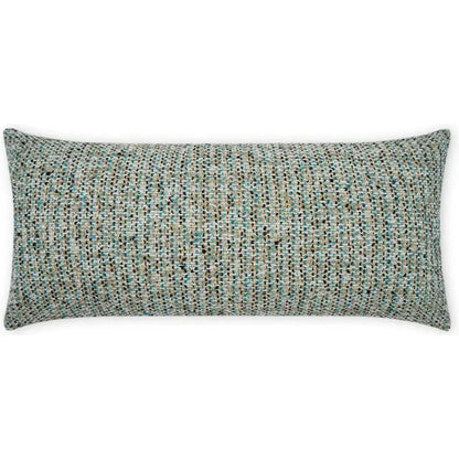 Outdoor Particle Lumbar Pillow - Blue-Outdoor Pillows-D.V. Kap-LOOMLAN