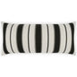 Outdoor Paruani Lumbar Pillow - Ebony-Outdoor Pillows-D.V. Kap-LOOMLAN