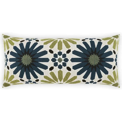 Outdoor Pasha Lumbar Pillow - Blue-Outdoor Pillows-D.V. Kap-LOOMLAN