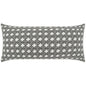 Outdoor Pella Lumbar Pillow - Ebony-Outdoor Pillows-D.V. Kap-LOOMLAN