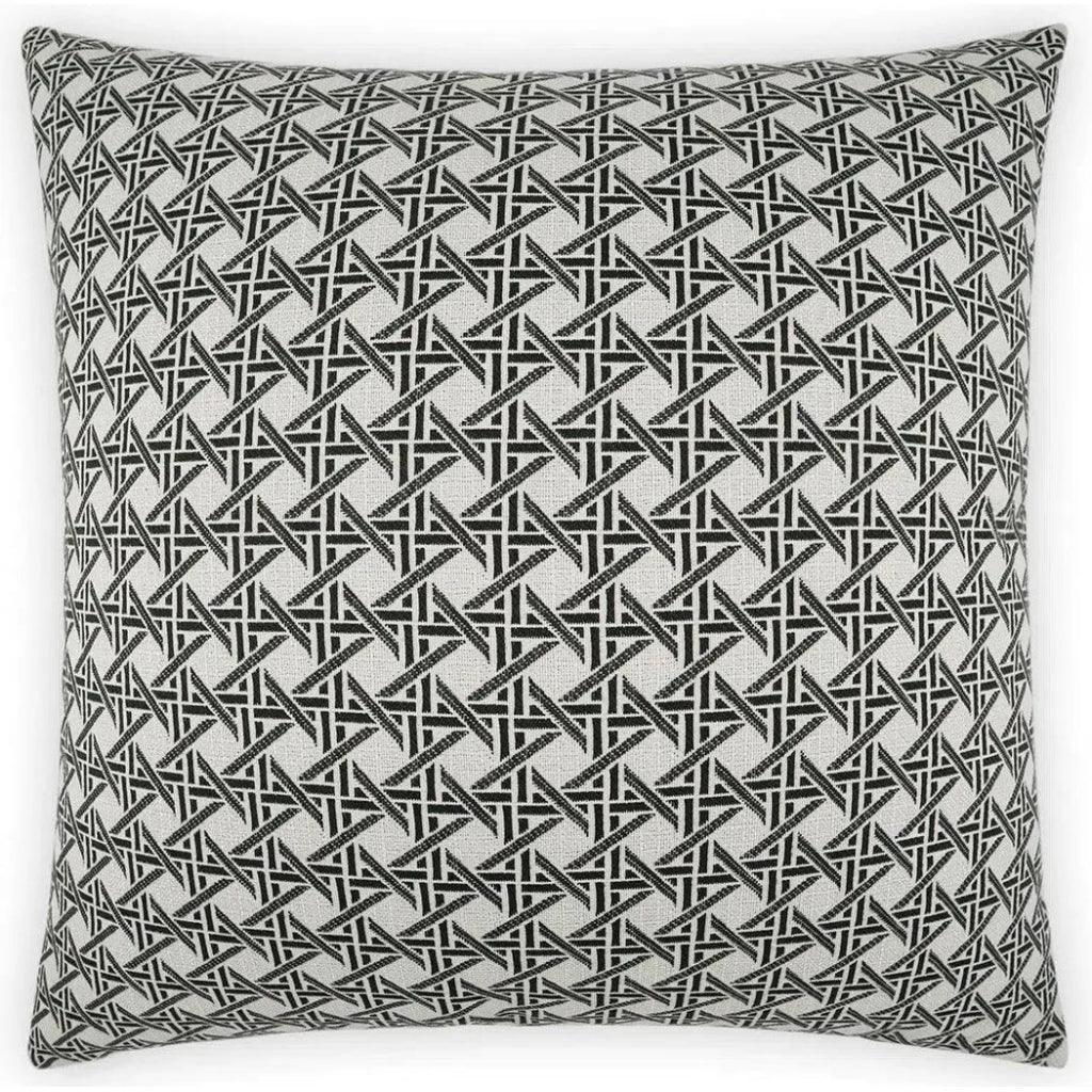 Outdoor Pella Pillow - Ebony-Outdoor Pillows-D.V. Kap-LOOMLAN