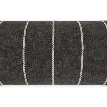 Outdoor Pencil Lumbar Pillow - Carbon-Outdoor Pillows-D.V. Kap-LOOMLAN