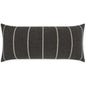 Outdoor Pencil Lumbar Pillow - Carbon-Outdoor Pillows-D.V. Kap-LOOMLAN