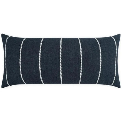 Outdoor Pencil Lumbar Pillow - Indigo-Outdoor Pillows-D.V. Kap-LOOMLAN