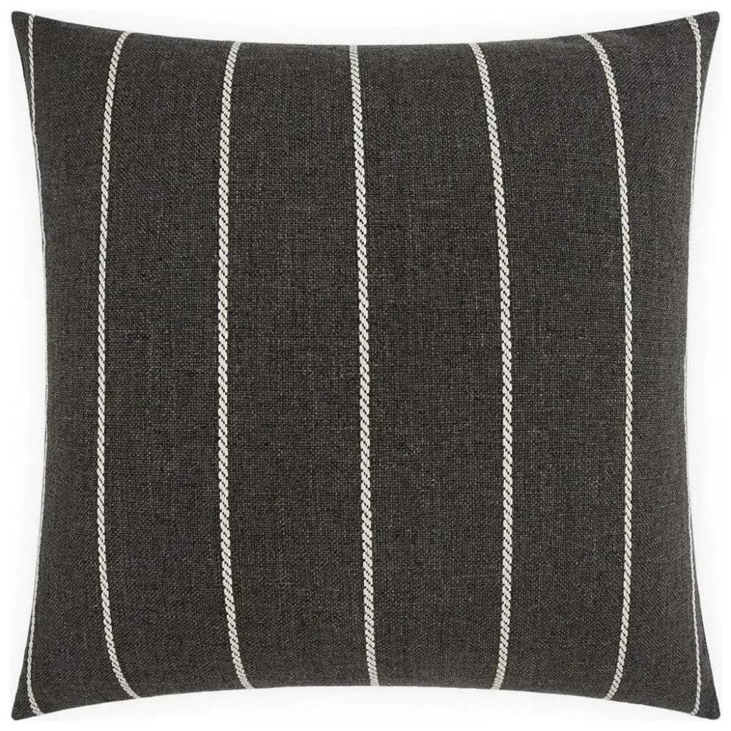 Outdoor Pencil Pillow - Carbon-Outdoor Pillows-D.V. Kap-LOOMLAN
