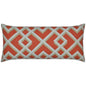 Outdoor Pergola Lumbar Pillow - Coral-Outdoor Pillows-D.V. Kap-LOOMLAN