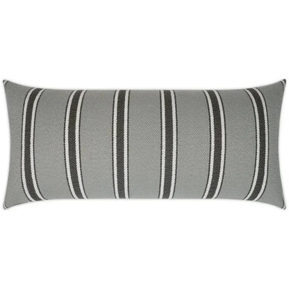 Outdoor Peyton Lumbar Pillow - Grey-Outdoor Pillows-D.V. Kap-LOOMLAN
