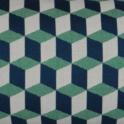 Outdoor Puzzle Lumbar Pillow - Emerald-Outdoor Pillows-D.V. Kap-LOOMLAN