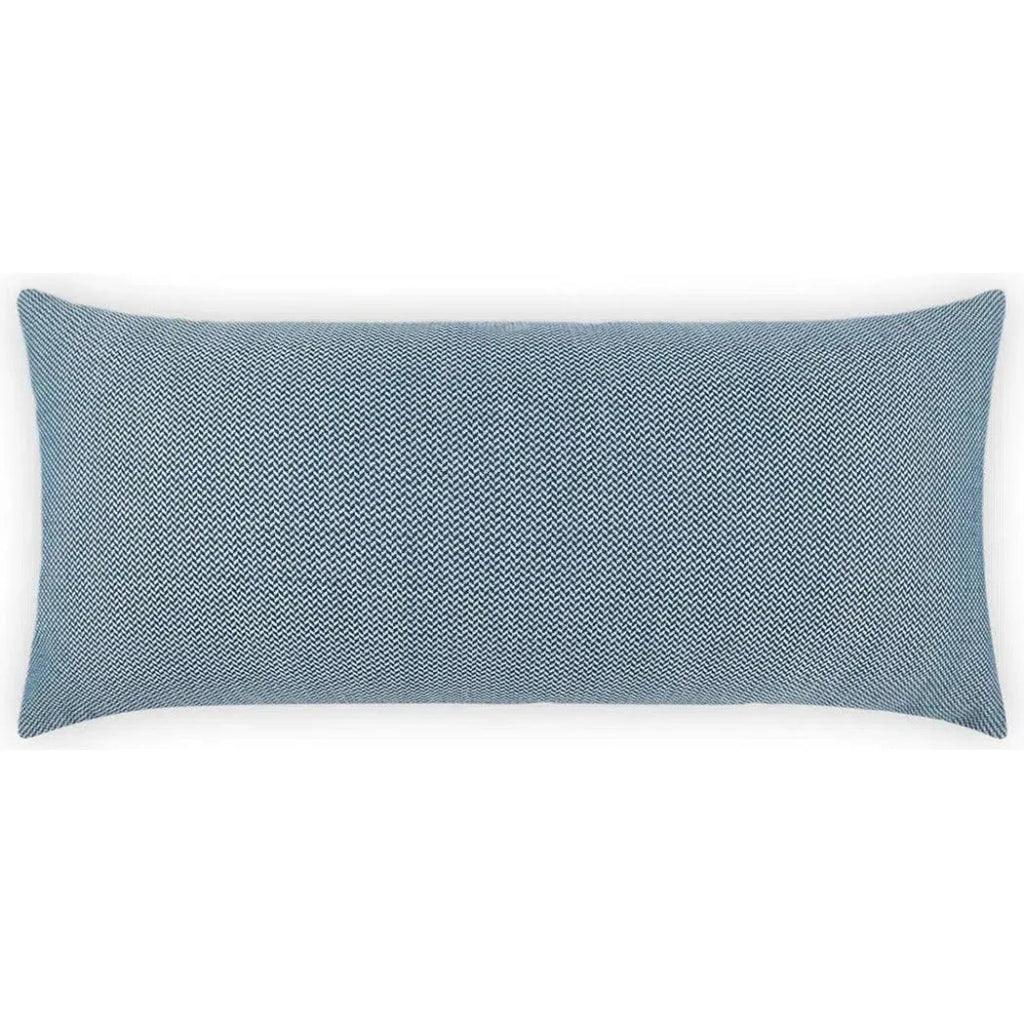 Outdoor Pyke Lumbar Pillow - Blue-Outdoor Pillows-D.V. Kap-LOOMLAN