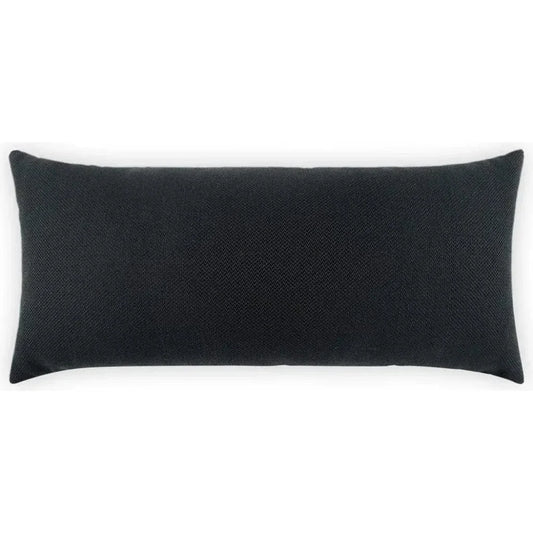 Outdoor Pyke Lumbar Pillow - Ebony-Outdoor Pillows-D.V. Kap-LOOMLAN