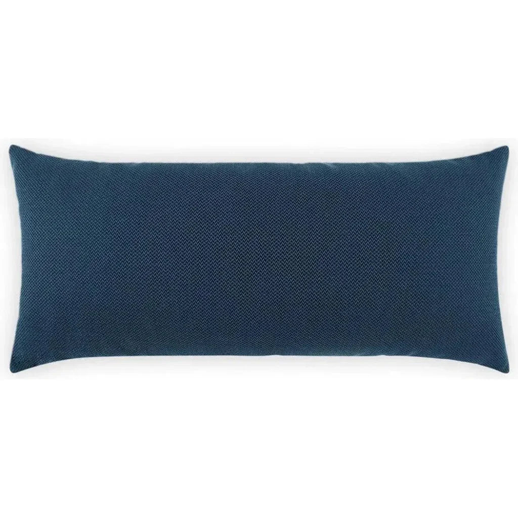 Outdoor Pyke Lumbar Pillow - Navy-Outdoor Pillows-D.V. Kap-LOOMLAN