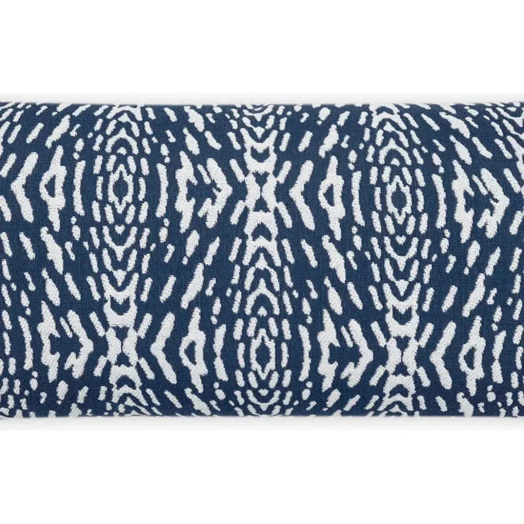 Outdoor Riff Lumbar Pillow - Blue-Outdoor Pillows-D.V. Kap-LOOMLAN