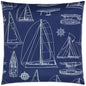 Outdoor Sailing Pillow - Navy-Outdoor Pillows-D.V. Kap-LOOMLAN