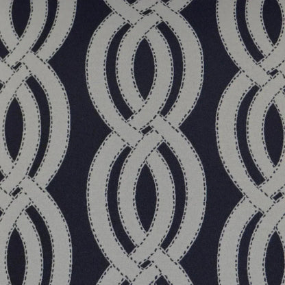 Outdoor Sea Shore Lumbar Pillow - Navy-Outdoor Pillows-D.V. Kap-LOOMLAN