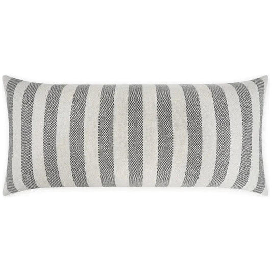 Outdoor Seaport Lumbar Pillow - Grey-Outdoor Pillows-D.V. Kap-LOOMLAN