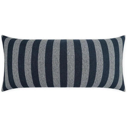 Outdoor Seaport Lumbar Pillow - Navy-Outdoor Pillows-D.V. Kap-LOOMLAN