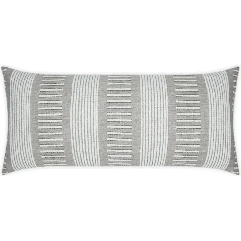 Outdoor Sideline Lumbar Pillow - Ash-Outdoor Pillows-D.V. Kap-LOOMLAN