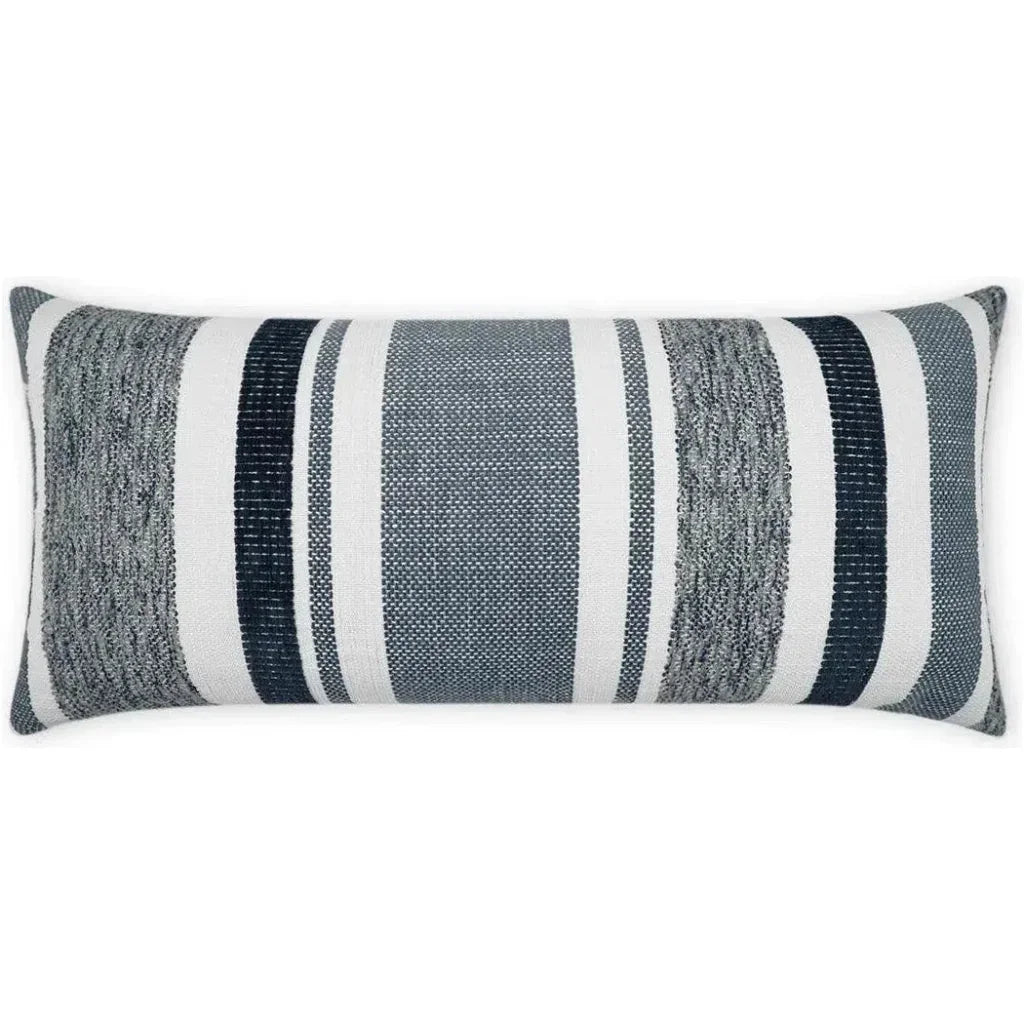 Outdoor Skandia Lumbar Pillow - Indigo-Outdoor Pillows-D.V. Kap-LOOMLAN