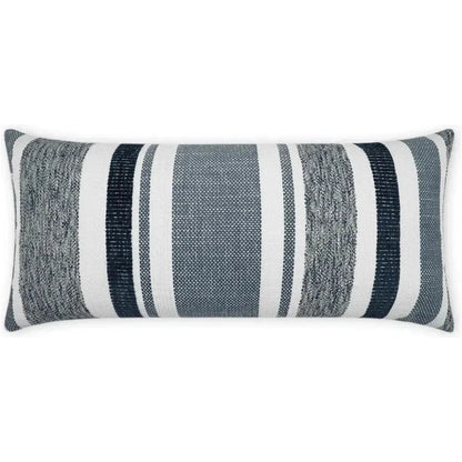 Outdoor Skandia Lumbar Pillow - Indigo-Outdoor Pillows-D.V. Kap-LOOMLAN