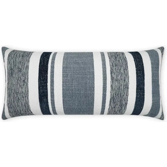 Outdoor Skandia Lumbar Pillow - Indigo-Outdoor Pillows-D.V. Kap-LOOMLAN
