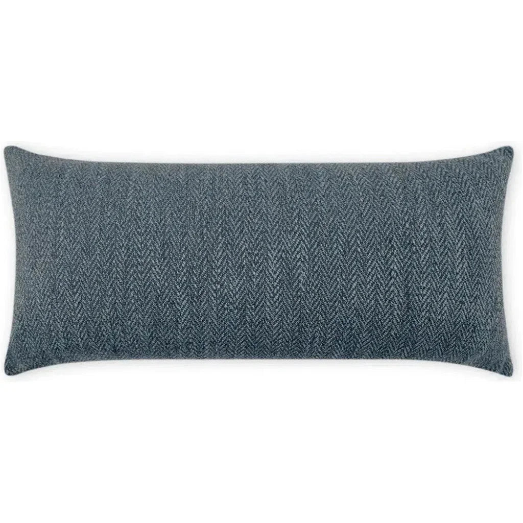 Outdoor Stratford Lumbar Pillow - Denim-Outdoor Pillows-D.V. Kap-LOOMLAN