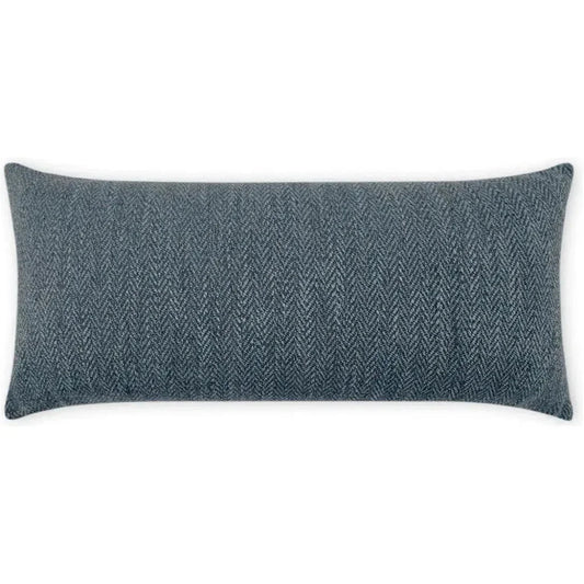 Outdoor Stratford Lumbar Pillow - Denim-Outdoor Pillows-D.V. Kap-LOOMLAN