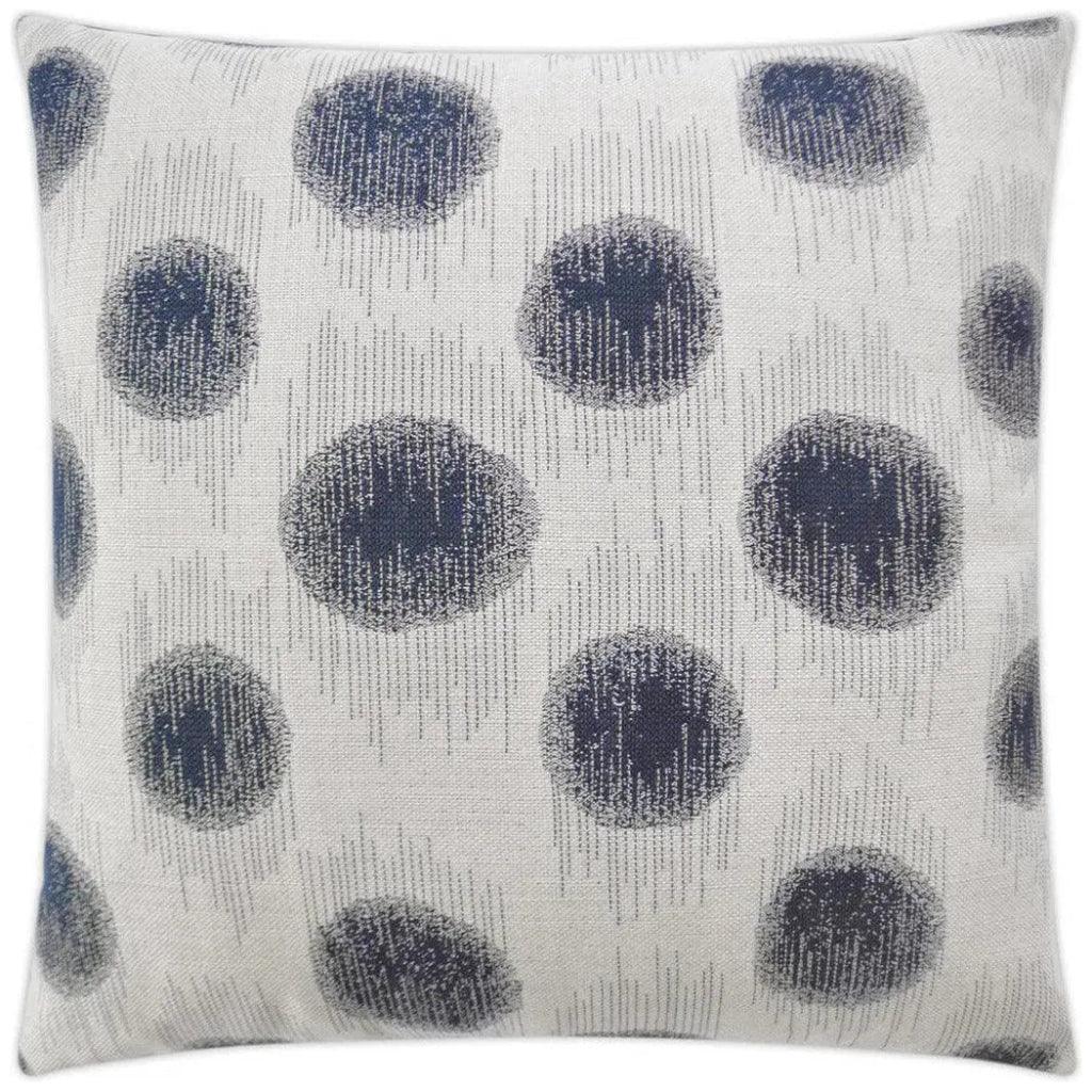 Outdoor Sumatra Dot Pillow - Indigo-Outdoor Pillows-D.V. Kap-LOOMLAN