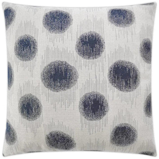 Outdoor Sumatra Dot Pillow - Indigo-Outdoor Pillows-D.V. Kap-LOOMLAN